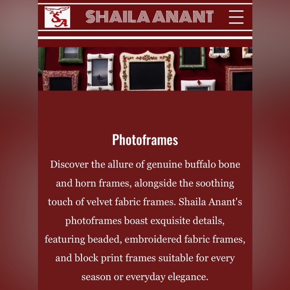 NWT Lovely Shaila Anant Handcrafted in India desk frames, 4”X 6” opening - Picture 14 of 15